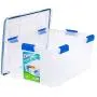 Ziploc Weathertight Storage Box, 60-Quart, 11 1/5&quotH x 17 4/5&quotW x 23 3/5&quotD, Clear