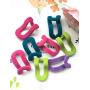 GuGio 10pcs Hanger Hooks Mini Flocking Clothes Hanger Home Easy Hook Closet Organizer Utility Hooks