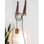 Large Leather Wall Hook, minimal wall hanging strap towel hook rack wall leather loop strap for scarf hook storage hanger towel holder leather shelf strap