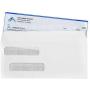 500 Self Seal Double Window Security Envelopes - Designed for QuickBooks Checks - Computer Printed Checks - 3 5/8 X 8 11/16 (NOT for INVOICES)