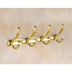 Rozin Golden Brass Bathroom Organization Clothes Hook Wall Mount Towel Hanger