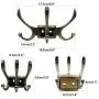 CERRXIAN Flexible Swivel Hook Wall Mounted Hanger Towel Clothes Hat Coat Bag European Style Vintage Multi Triple Hook for Bath Kitchen Garage Bedroom (Bronze) CERRXIAN Flexible Swivel Hook Wall Mounted Hanger Towel Clothes Hat Coat Bag European Style Vintage Multi Triple Hook for Bath Kitchen Garage Bedroom (Bronze)