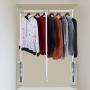 TOPINCN Lift Pull Down Closet Rod Wardrobe Hanger Adjustable Aluminum Space Saving Wardrobe Rail for Hanging Clothes (830-1150mm)