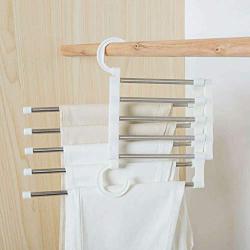 Gotian Closet Organizer Space Saver Clothing Rack Magic Multi-Functional Double Hooks Hanger Clothes Hook Apply for Pants Skirts Jeans Shirts Towels