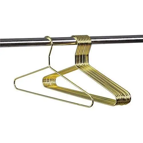 Quality Babies/Toddlers Gold Modern Heavy Duty Metal Hangers ? Clothing Thin Compact Hanger ? Coated Metal Hangers for Wardrobe (Kids Size)