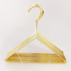 Hangers for Children Triangle, Small Hangers Gold Clothes Shop Children, Display, Hangers for Children, Metal Hangers Non-Slip (10 Pcs/Lot)