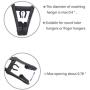 Tissir Plastic Hanger Clips, 24pc Black Clothes Clips - Strong Pinch Grip Finger Clips for Plastic Clothes Hangers