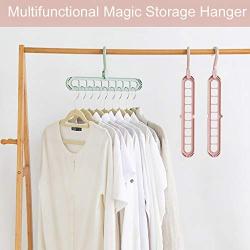 Space Saving Hangers, 5Pack Multifunctional Magic Hangers Organizer Clothes Grouper for Heavy Clothes, Shirts Pants Dresses Coats