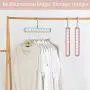 Space Saving Hangers, 5Pack Multifunctional Magic Hangers Organizer Clothes Grouper for Heavy Clothes, Shirts Pants Dresses Coats