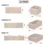 DIOMMELL 11 Pack Foldable Cloth Storage Boxes Closet Dresser Drawer Organizer Fabric Baskets Bins Containers Divider for Baby Clothes Underwear Bras Socks Lingerie Clothing,Beige 245 DIOMMELL 11 Pack Foldable Cloth Storage Boxes Closet Dresser Drawer Organizer Fabric Baskets Bins Containers Divider for Baby Clothes Underwear Bras Socks Lingerie Clothing,Beige 245