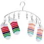 Set of 2,Stainless Steel Laundry Drying Rack Clothes Hanger with 8 Clips for Drying Socks, Baby Clothes, Cloth Diapers, Bras, Towel, Underwear, Hat, Scarf, Pants, Gloves Set of 2,Stainless Steel Laundry Drying Rack Clothes Hanger with 8 Clips for Drying Socks, Baby Clothes, Cloth Diapers, Bras, Towel, Underwear, Hat, Scarf, Pants, Gloves