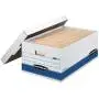 Bankers Boxes STOR/FILE Medium-Duty Storage Boxes, FastFold, Lift-Off Lid, Legal, 4 Pack (0070205)