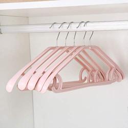 zhihuoyou Wide Shoulder Non-Slip Household Hanger Plastic Clothes Rack Clothes Rack Clothes Support 10 Packs Nordic Powder
