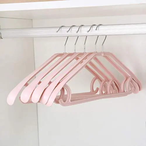 zhihuoyou Wide Shoulder Non-Slip Household Hanger Plastic Clothes Rack Clothes Rack Clothes Support 10 Packs Nordic Powder zhihuoyou Wide Shoulder Non-Slip Household Hanger Plastic Clothes Rack Clothes Rack Clothes Support 10 Packs Nordic Powder