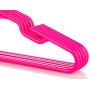 Neaties American Made 60 Premium Childrens Pink Plastic Hangers with Notches and Heavy Duty Flexible Construction, 60pk