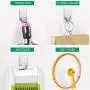 Adhesive Hooks,Heavy Duty Wall Hooks Stainless Steel Ultra Strong Waterproof Hanger for Keys, Towel, Coat, Bags, Robe, Home, Kitchen, Bathroom - 16 Pack