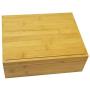Jaycee Woodworks Stash Boxes Combo with Rolling Tray | 1 Smell Proof Stash Jar and Herb Grinder | 100% Bamboo Storage Boxes with Magnetic Lock and Removable Dividers