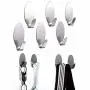 Kanzd 6 Self Adhesive Metal Hook Strong Stick On Wall Hanging Bathroom Kitchen Hanger Coat Hooks Kanzd 6 Self Adhesive Metal Hook Strong Stick On Wall Hanging Bathroom Kitchen Hanger Coat Hooks