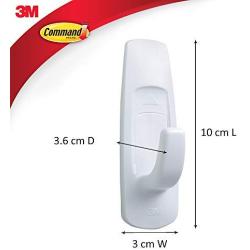 Command White Large Utility Hooks, Ships in Own Container (GP003-7NA)