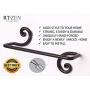 Decorative Wrought Iron Hand Towel Holder | Swirl Towel Bar Rack for Kitchen, Bathroom etc. | Wall Mount Dish Towel Rod Hanger | Handmade by RTZEN-Décor | Easy Installation