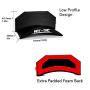 HAT-TAC - Stick Anywhere Hat Hanger (4-Pack) Curved Multi-Purpose Baseball Cap Rack Headphone Wall Mount Adhesive (Brushed Metal)