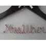 Wedding Hanger, One Line Personalized wedding hanger, Brides Hanger, Personalized Bridal Gift, Wedding Dress Hanger, Bridesmaid, With Ivory Bow, Rhinestone, Pearls, Rose Gold. Wedding Hanger, One Line Personalized wedding hanger, Brides Hanger, Personalized Bridal Gift, Wedding Dress Hanger, Bridesmaid, With Ivory Bow, Rhinestone, Pearls, Rose Gold.
