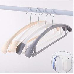 10pcs Random Color Creative Anti-Slip Clothes Hangers Trousers Pants Multi-Functional Hanger Closet Drying Rack Organizer