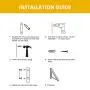 EZEYU Aluminium Triangle Folding Clothes Hangers Wall-Mounted Adjustable Hidden Drying Rack Bathroom Accessories Towel Holder (Black-1pc)