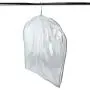 HANGERWORLD 5 Clear 24inch x 21.5inch Gusset Shoulder Dust Dirt Protector Storage Clothes Cover Bags