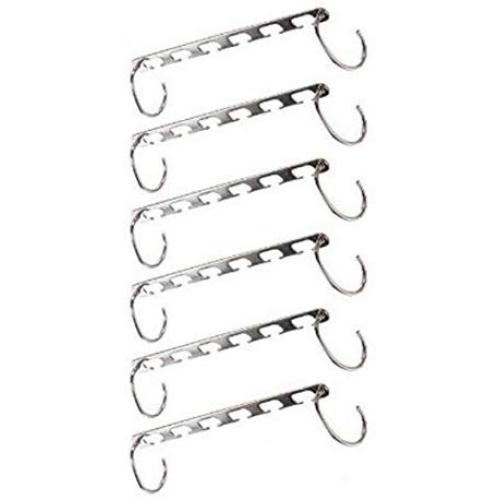 6 Pcs/Set Shirts Coat Clothes Hanger Holders Save Space Non-Slip Clothing Organizer Practical Racks Hangers for Clothes Decoration