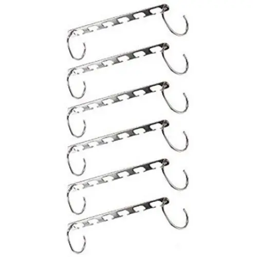 6 Pcs/Set Shirts Coat Clothes Hanger Holders Save Space Non-Slip Clothing Organizer Practical Racks Hangers for Clothes Decoration 6 Pcs/Set Shirts Coat Clothes Hanger Holders Save Space Non-Slip Clothing Organizer Practical Racks Hangers for Clothes Decoration