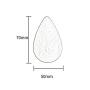 ZEMIN Wall Mounted Coat Rack Clothes Hat Hanger Holder Hooks Water Drops Cute Simple Style Wood, Log， 5x7cm (Color : Log, Size : 3 Pieces)