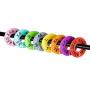 Juvale 80-Pack Round Hanger Size Dividers for Clothing Racks, Home, and Closet, Size XXS to XXXL