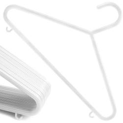 HANGERWORLD 18 White 11.8inch Plastic Kids Coat Clothes Garment Pants Skirt Bar Baby Toddler Hangers