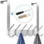 1 PCS Over The Door Hanger Hook, Stainless Steel Heavy Duty Organizer Hooks Hanger, 12 Hooks Rack for Heavy Coat, Big Bags, Towel, Robe 1 PCS Over The Door Hanger Hook, Stainless Steel Heavy Duty Organizer Hooks Hanger, 12 Hooks Rack for Heavy Coat, Big Bags, Towel, Robe