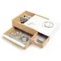 Umbra Stowit Jewelry Boxes - Modern Keepsake Storage Organizer with Hidden Compartment Drawers for Ring, Bracelet, Watch, Necklace, Earrings, and Accessories (White / Natural) (Renewed) Umbra Stowit Jewelry Boxes - Modern Keepsake Storage Organizer with Hidden Compartment Drawers for Ring, Bracelet, Watch, Necklace, Earrings, and Accessories (White / Natural) (Renewed)