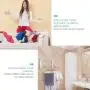 Jerrybox Retractable Clothes Hanger Rack, Adjustable Wall Mounted Aluminum Alloy Hanger for Living Room, Bathroom, Bedroom and Office (Double) Jerrybox Retractable Clothes Hanger Rack, Adjustable Wall Mounted Aluminum Alloy Hanger for Living Room, Bathroom, Bedroom and Office (Double)