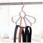 Nordic Clothes Hangers Multifunction Baby Hanger Scarf Hangers Frame Petal Tie Belt Storage Organizer Rack 5pcs Random Color