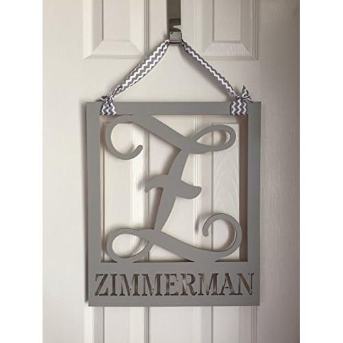 Family Monogram Door Hanger - Last Name Door Hanging - Wood Square Door Hanger - Wedding Gift - Housewarming Gift - Wooden Door Decor Family Monogram Door Hanger - Last Name Door Hanging - Wood Square Door Hanger - Wedding Gift - Housewarming Gift - Wooden Door Decor