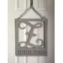 Family Monogram Door Hanger - Last Name Door Hanging - Wood Square Door Hanger - Wedding Gift - Housewarming Gift - Wooden Door Decor
