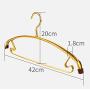Space Aluminum Alloy Seamless Hanger Anti-Shoulder Corner Suit Jacket Dedicated Hanger Household Thickened Bold Clothes Hanger (Including 10),Pink