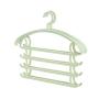 Ybriefbag Clothes Pants Hangers-Multi Layers Pant Slack Hangers Swing Arm Pants Hangers Closet Storage for Pants Jeans Scarf Hanging (Color : Green)