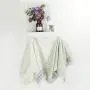 Storage Rack, Natural Bamboo Material Wall Mounted Storage Rack Towel Cloth Hanger Shelf Suitable for Using in Living Room, Bedroom and Hallway, White