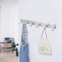 Atkobac Stainless Steel Wall Hook Rack Wall Mount Hanger Hanging Rack for Keys Keychains Bag Hat Clothes Towel Coat for Kitchen Home Living Room Door