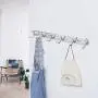 Atkobac Stainless Steel Wall Hook Rack Wall Mount Hanger Hanging Rack for Keys Keychains Bag Hat Clothes Towel Coat for Kitchen Home Living Room Door