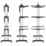 ZQKJLH 3 Layers Portable Practical Clothes Dryer Drying Rack Cloth Hanger Storage Grey Foldable for Easy Storage ? Indoor and Outdoor Rust Proof ZQKJLH 3 Layers Portable Practical Clothes Dryer Drying Rack Cloth Hanger Storage Grey Foldable for Easy Storage ? Indoor and Outdoor Rust Proof