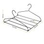 Pants Hangers, NUOSEM Space Saving Hangers - with 10 Clips Multi-layer Non Slip Slack Hangers - Closet Organizer Swing Arm Jeans Trouser Hanger for Scarf Shock Towel Mens Clothes Hangers, Black 2pack