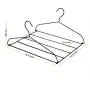 Pants Hangers, NUOSEM Space Saving Hangers - with 10 Clips Multi-layer Non Slip Slack Hangers - Closet Organizer Swing Arm Jeans Trouser Hanger for Scarf Shock Towel Mens Clothes Hangers, Black 2pack