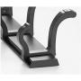MXueei Shower storage ZfgG Wall Mount Coat Rack Hooks Hanger, Heavy Duty Hat Clothes Holder Metal Rail for Entryway Bathroom Closet Room (Color, Black),White (Color : Black)