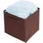 Foldable Non-Woven Fabric Storage Boxes Household Organizer Boxes Storage Cubes Bin Boxes with Lids for Clothing Toys Office 6 PCS